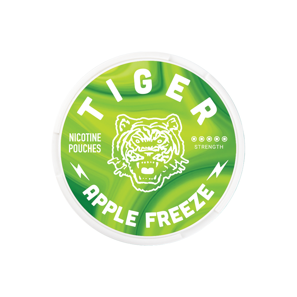 Nicotine Pouch 18mg TIGER Apple Freeze Tobacco-Free 20 Pouches